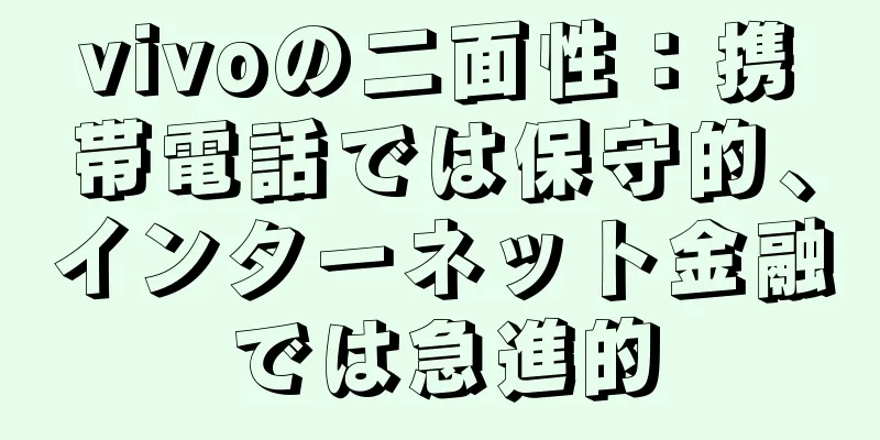 vivoの二面性：携帯電話では保守的、インターネット金融では急進的