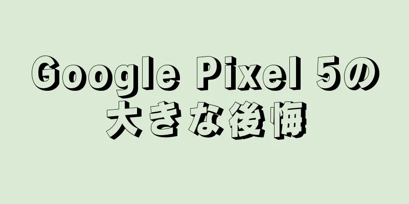 Google Pixel 5の大きな後悔