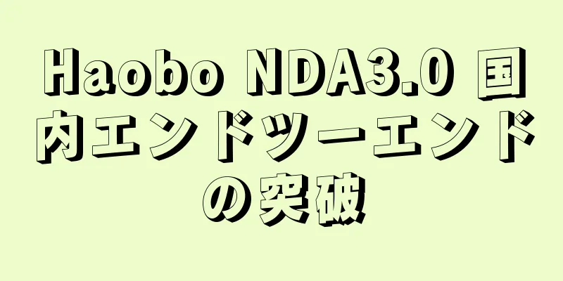 Haobo NDA3.0 国内エンドツーエンドの突破