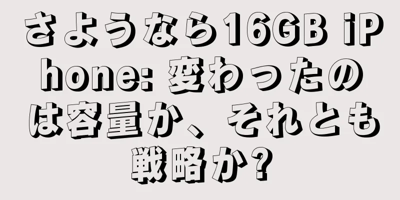 さようなら16GB iPhone: 変わったのは容量か、それとも戦略か?