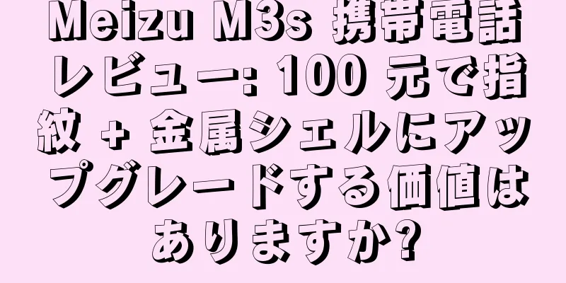 Meizu M3s 携帯電話レビュー: 100 元で指紋 + 金属シェルにアップグレードする価値はありますか?