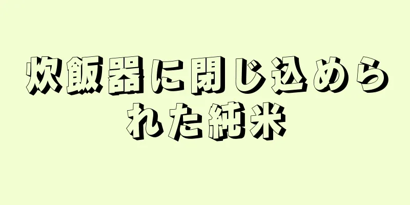 炊飯器に閉じ込められた純米