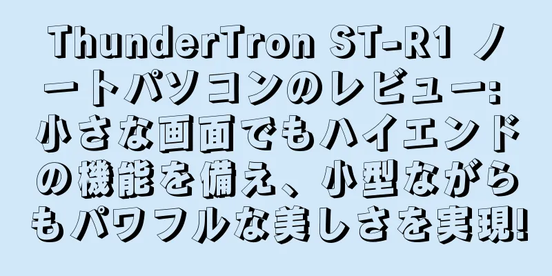 ThunderTron ST-R1 ノートパソコンのレビュー: 小さな画面でもハイエンドの機能を備え、小型ながらもパワフルな美しさを実現!