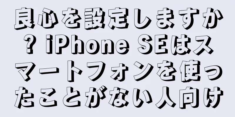 良心を設定しますか? iPhone SEはスマートフォンを使ったことがない人向け