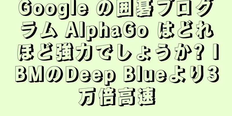 Google の囲碁プログラム AlphaGo はどれほど強力でしょうか? IBMのDeep Blueより3万倍高速