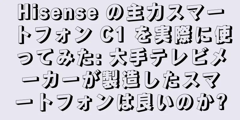 Hisense の主力スマートフォン C1 を実際に使ってみた: 大手テレビメーカーが製造したスマートフォンは良いのか?