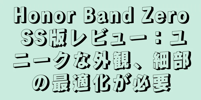 Honor Band Zero SS版レビュー：ユニークな外観、細部の最適化が必要