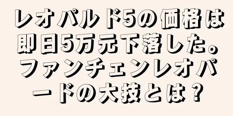 レオパルド5の価格は即日5万元下落した。ファンチェンレオパードの大技とは？