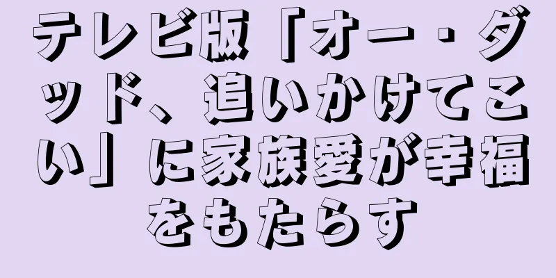 テレビ版「オー・ダッド、追いかけてこい」に家族愛が幸福をもたらす