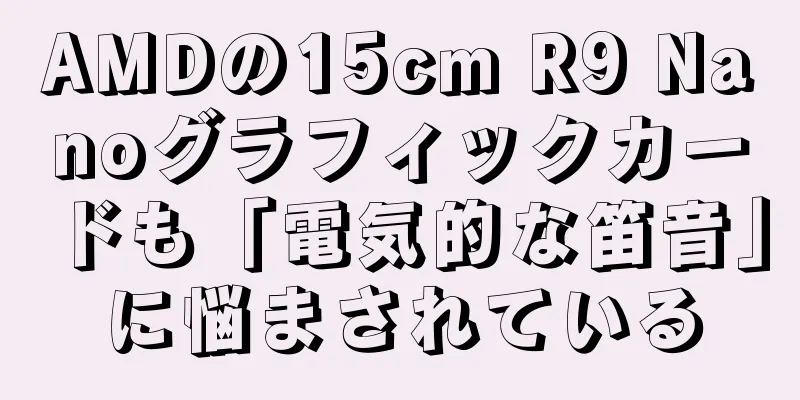 AMDの15cm R9 Nanoグラフィックカードも「電気的な笛音」に悩まされている