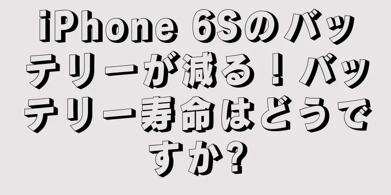 iPhone 6Sのバッテリーが減る！バッテリー寿命はどうですか?