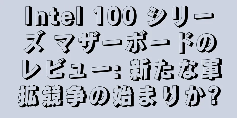 Intel 100 シリーズ マザーボードのレビュー: 新たな軍拡競争の始まりか?