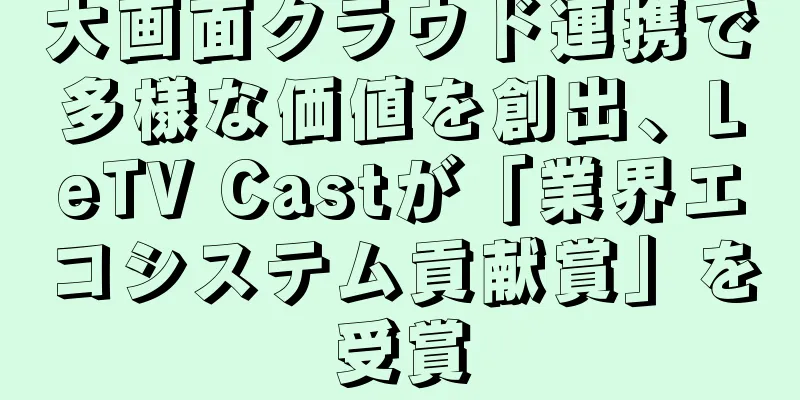 大画面クラウド連携で多様な価値を創出、LeTV Castが「業界エコシステム貢献賞」を受賞