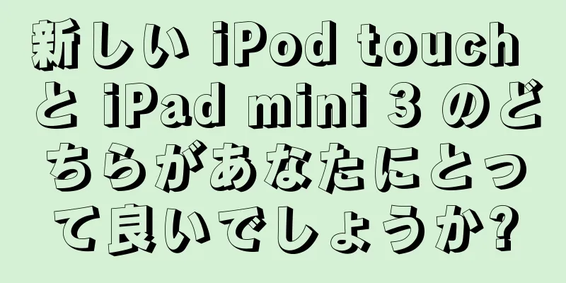 新しい iPod touch と iPad mini 3 のどちらがあなたにとって良いでしょうか?