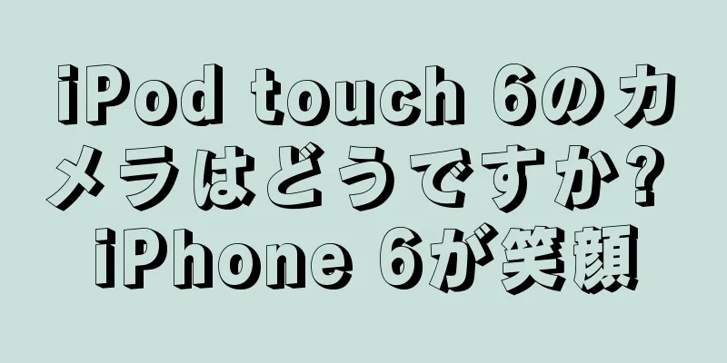iPod touch 6のカメラはどうですか? iPhone 6が笑顔