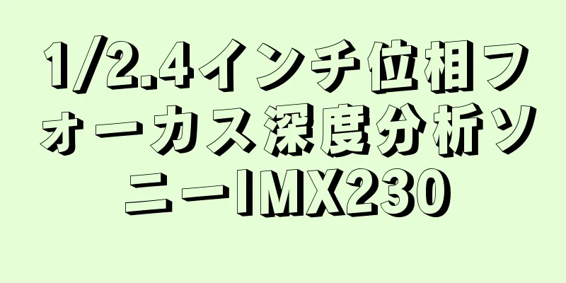 1/2.4インチ位相フォーカス深度分析ソニーIMX230