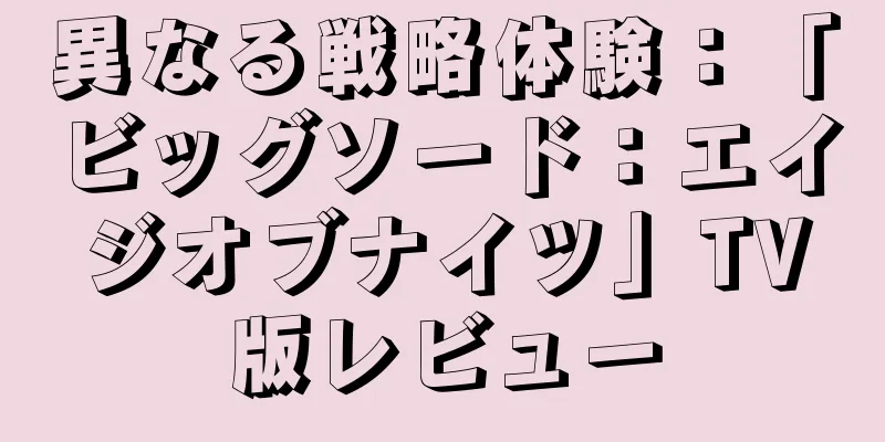 異なる戦略体験：「ビッグソード：エイジオブナイツ」TV版レビュー