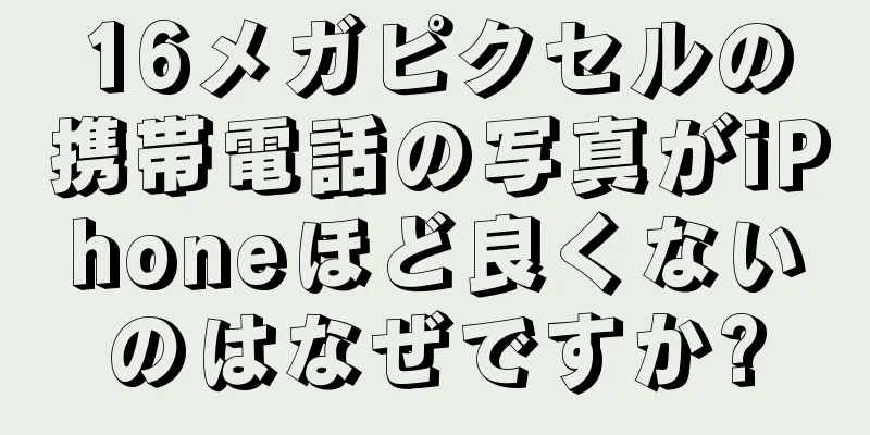 16メガピクセルの携帯電話の写真がiPhoneほど良くないのはなぜですか?