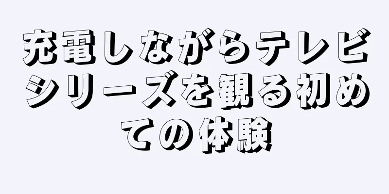 充電しながらテレビシリーズを観る初めての体験