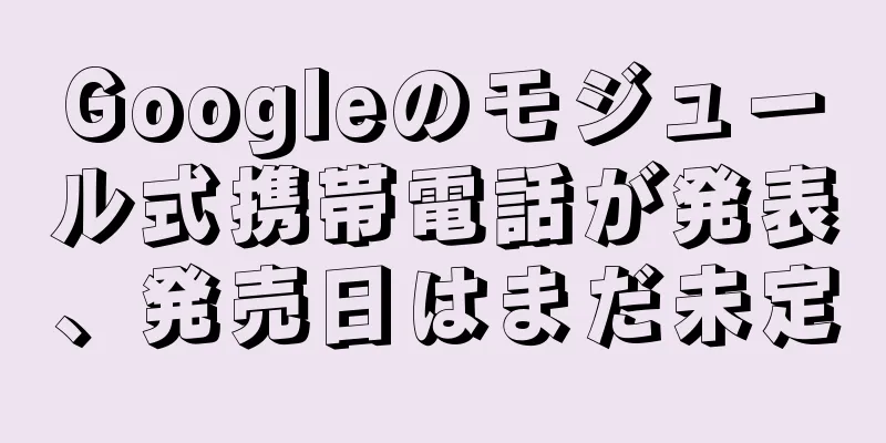Googleのモジュール式携帯電話が発表、発売日はまだ未定