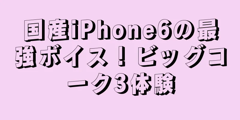 国産iPhone6の最強ボイス！ビッグコーク3体験