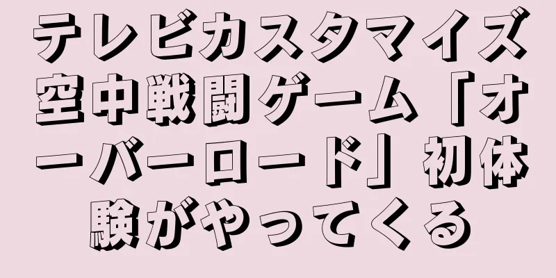 テレビカスタマイズ空中戦闘ゲーム「オーバーロード」初体験がやってくる
