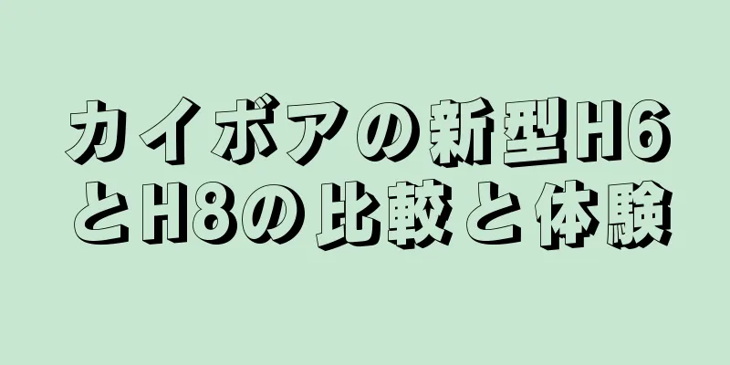 カイボアの新型H6とH8の比較と体験