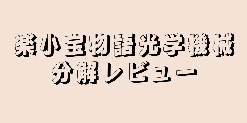 楽小宝物語光学機械分解レビュー