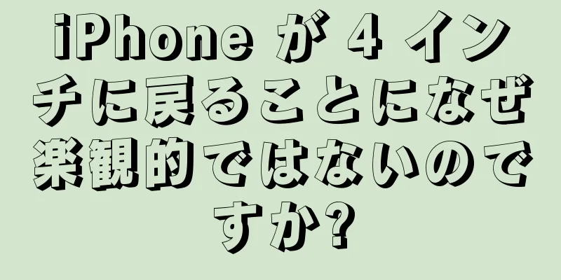 iPhone が 4 インチに戻ることになぜ楽観的ではないのですか?