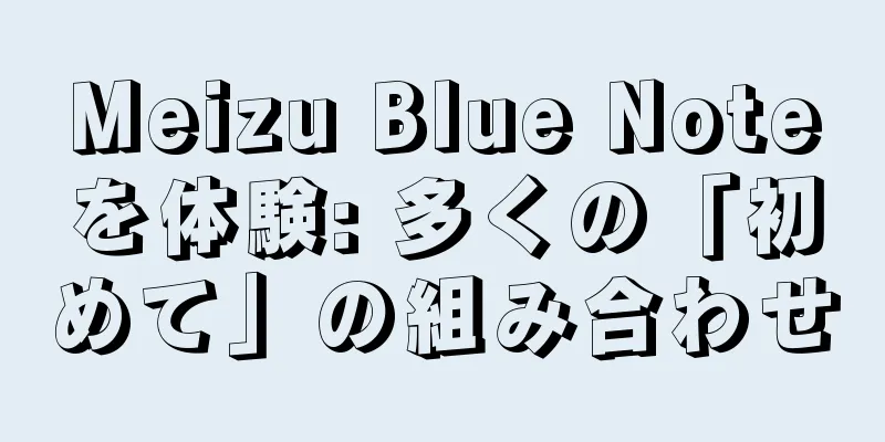 Meizu Blue Noteを体験: 多くの「初めて」の組み合わせ