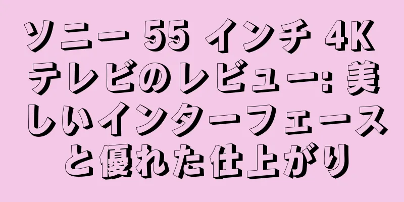 ソニー 55 インチ 4K テレビのレビュー: 美しいインターフェースと優れた仕上がり