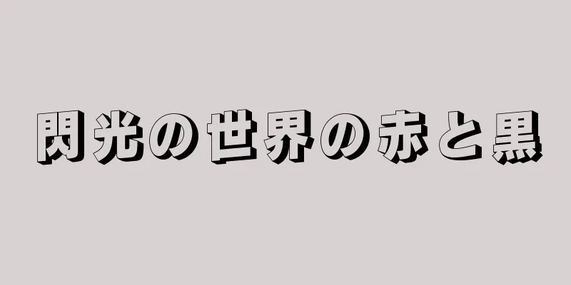 閃光の世界の赤と黒