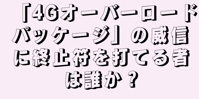 「4Gオーバーロードパッケージ」の威信に終止符を打てる者は誰か？