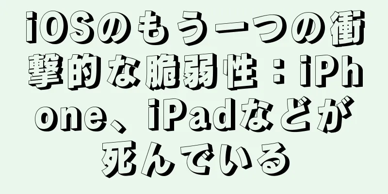iOSのもう一つの衝撃的な脆弱性：iPhone、iPadなどが死んでいる