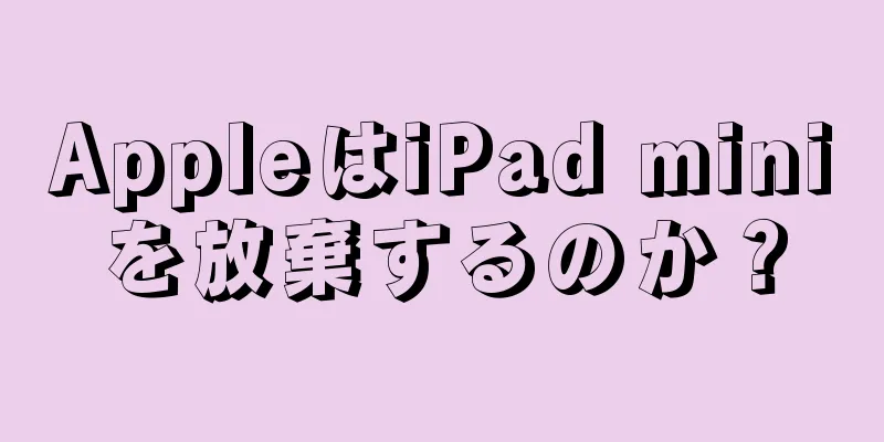 AppleはiPad miniを放棄するのか？