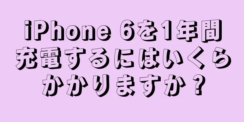 iPhone 6を1年間充電するにはいくらかかりますか？