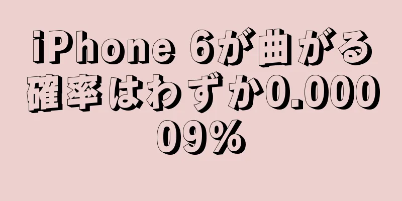 iPhone 6が曲がる確率はわずか0.00009%