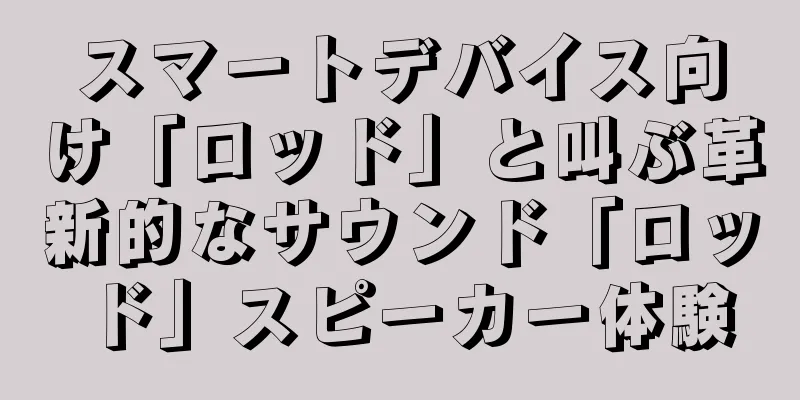 スマートデバイス向け「ロッド」と叫ぶ革新的なサウンド「ロッド」スピーカー体験