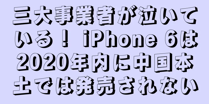 三大事業者が泣いている！ iPhone 6は2020年内に中国本土では発売されない