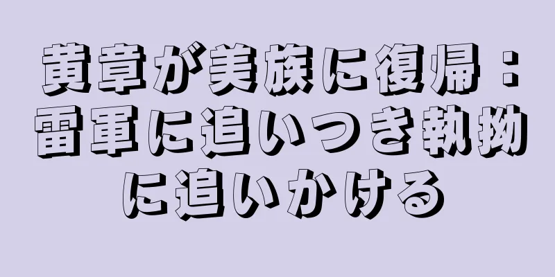 黄章が美族に復帰：雷軍に追いつき執拗に追いかける