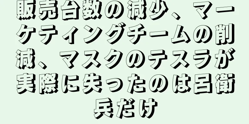 販売台数の減少、マーケティングチームの削減、マスクのテスラが実際に失ったのは呂衛兵だけ