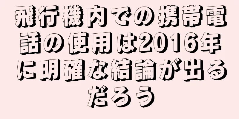 飛行機内での携帯電話の使用は2016年に明確な結論が出るだろう