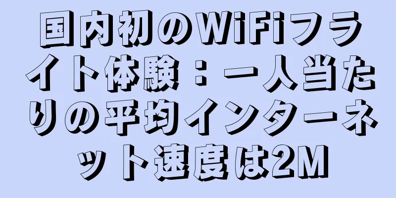国内初のWiFiフライト体験：一人当たりの平均インターネット速度は2M