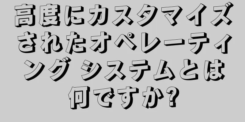 高度にカスタマイズされたオペレーティング システムとは何ですか?