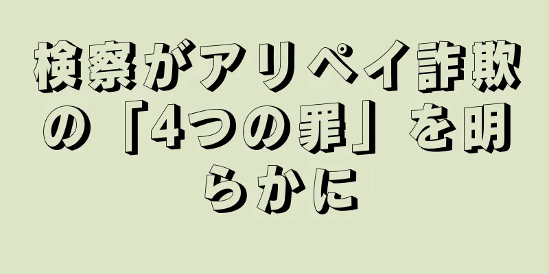検察がアリペイ詐欺の「4つの罪」を明らかに