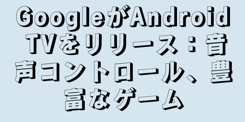 GoogleがAndroid TVをリリース：音声コントロール、豊富なゲーム