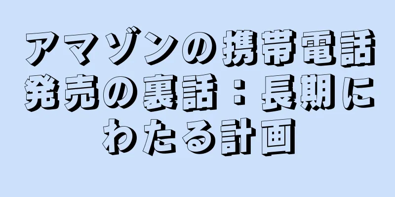 アマゾンの携帯電話発売の裏話：長期にわたる計画