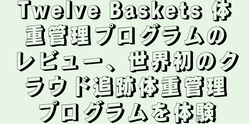 Twelve Baskets 体重管理プログラムのレビュー、世界初のクラウド追跡体重管理プログラムを体験