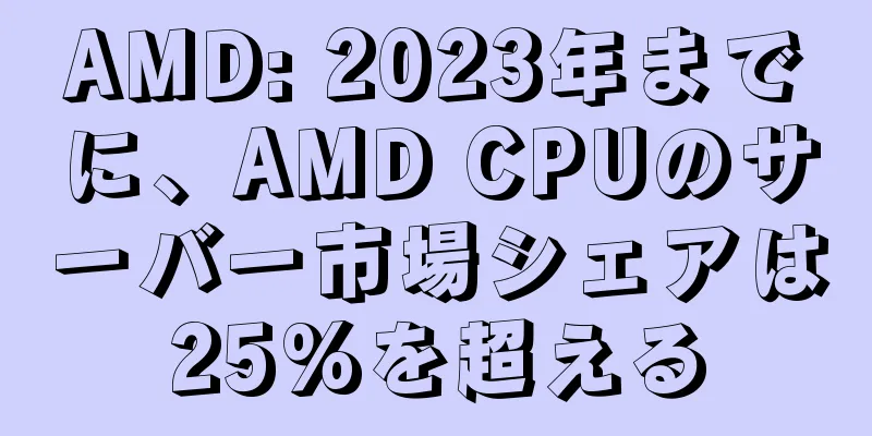 AMD: 2023年までに、AMD CPUのサーバー市場シェアは25%を超える