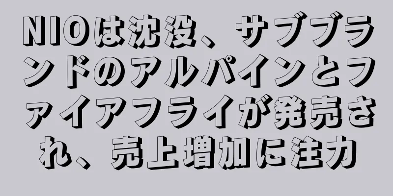 NIOは沈没、サブブランドのアルパインとファイアフライが発売され、売上増加に注力